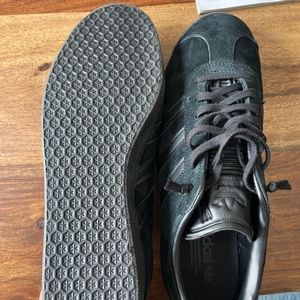 Adidas All Black Gazelle Size 10.5 Brand New!